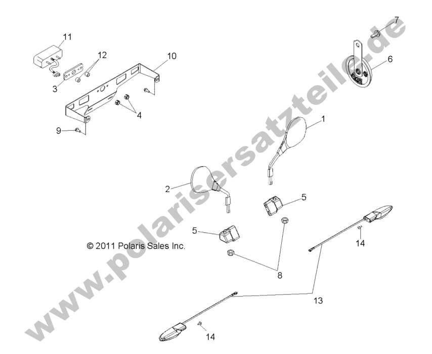 ELECTRICAL, TURN SIGNALS, HORN and MIRRORS