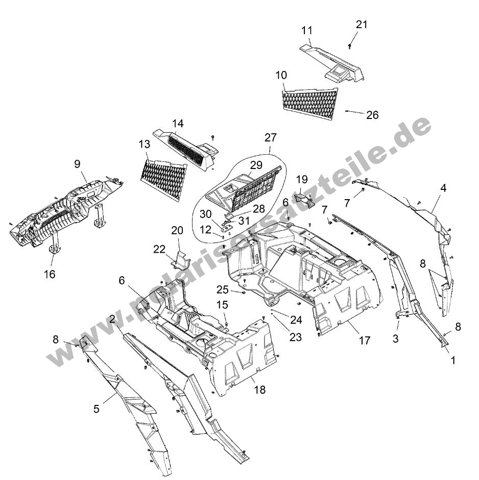 BODY, REAR RACK AND FENDERS