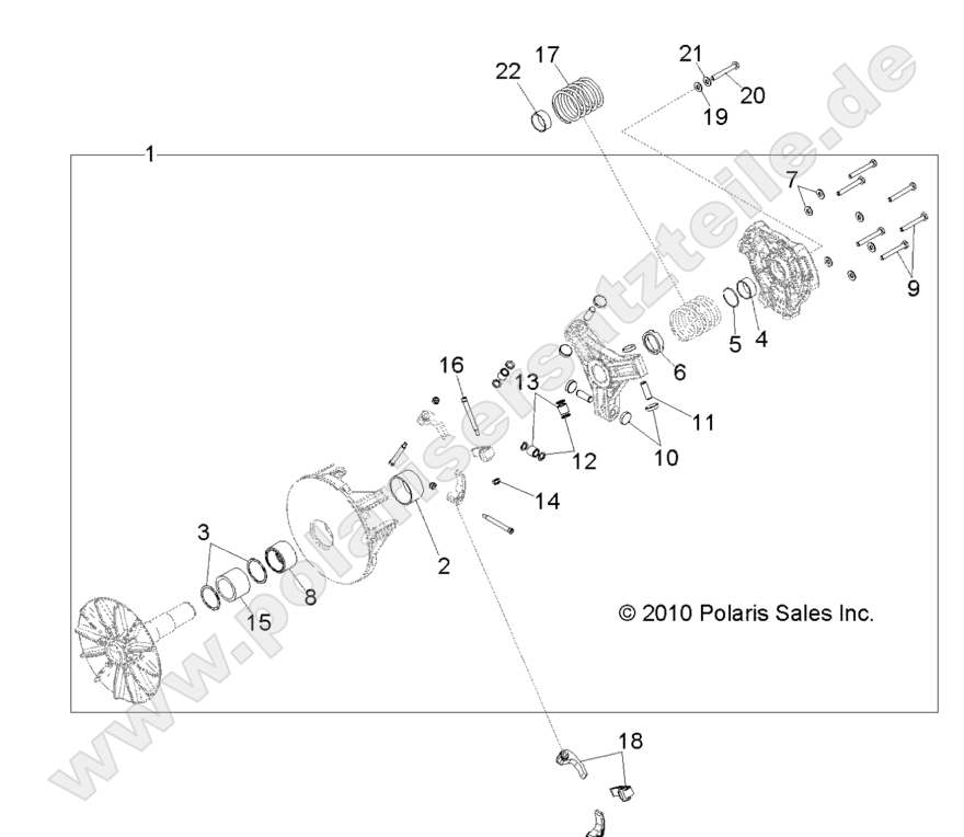 DRIVE TRAIN, PRIMARY CLUTCH