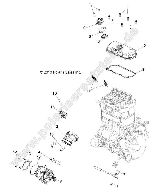 ENGINE, THROTTLE BODY and VALVE COVER