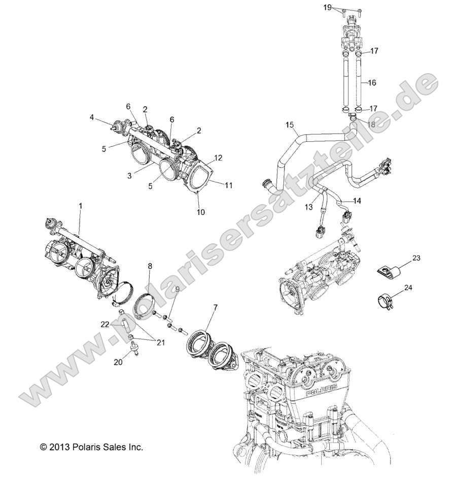 ENGINE, THROTTLE BODY and INJECTOR