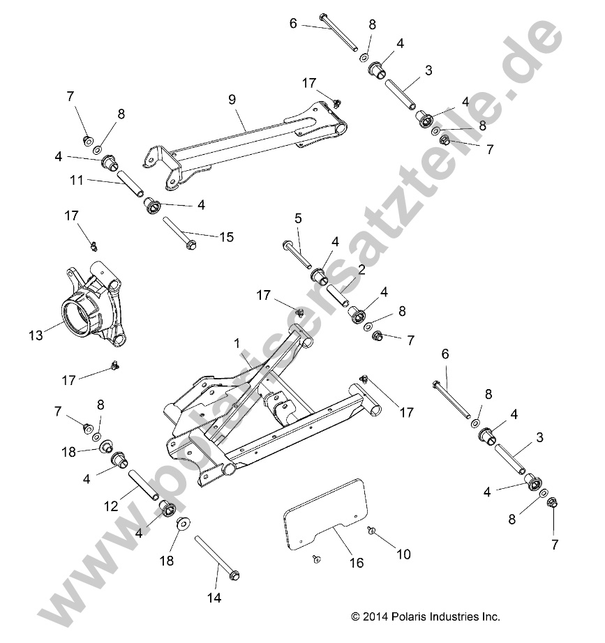 SUSPENSION, REAR CONTROL ARMS