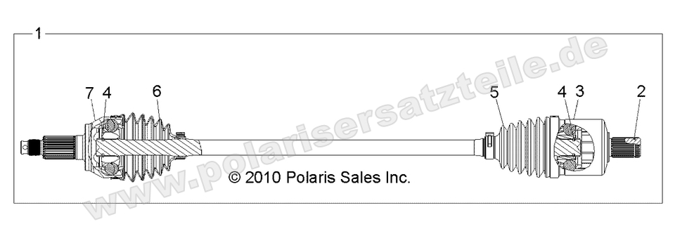 DRIVE TRAIN, FRONT HALF SHAFT