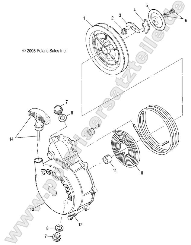 ENGINE, RECOIL STARTER