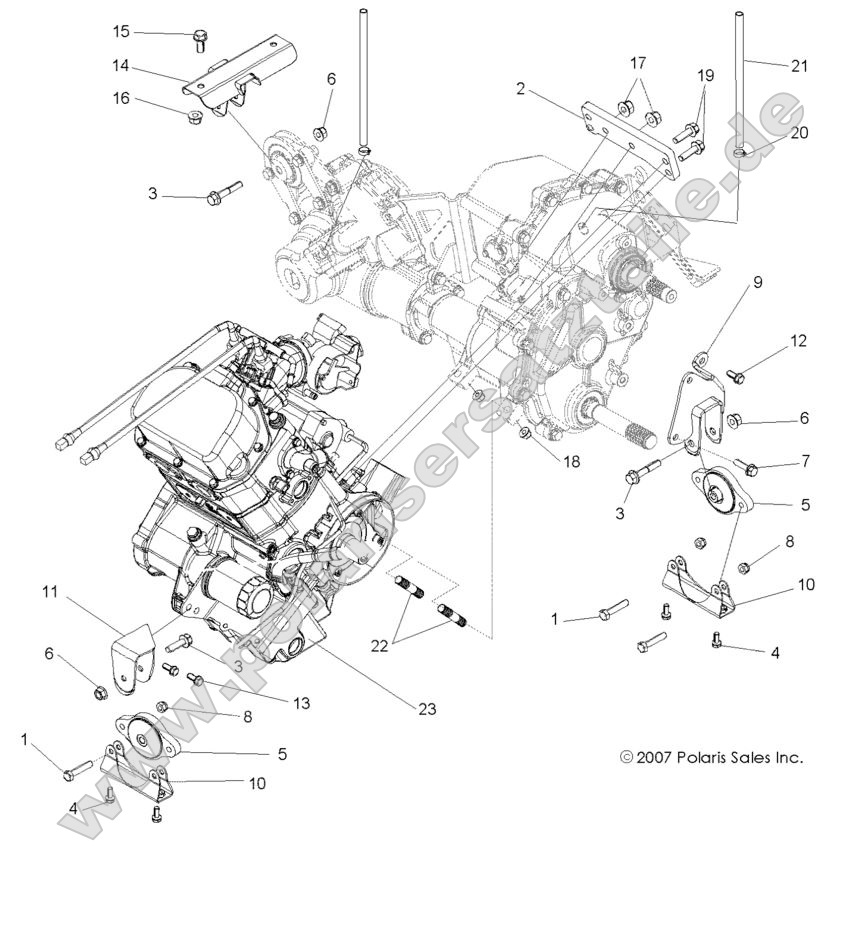 ENGINE, TRANSMISSION MOUNTING