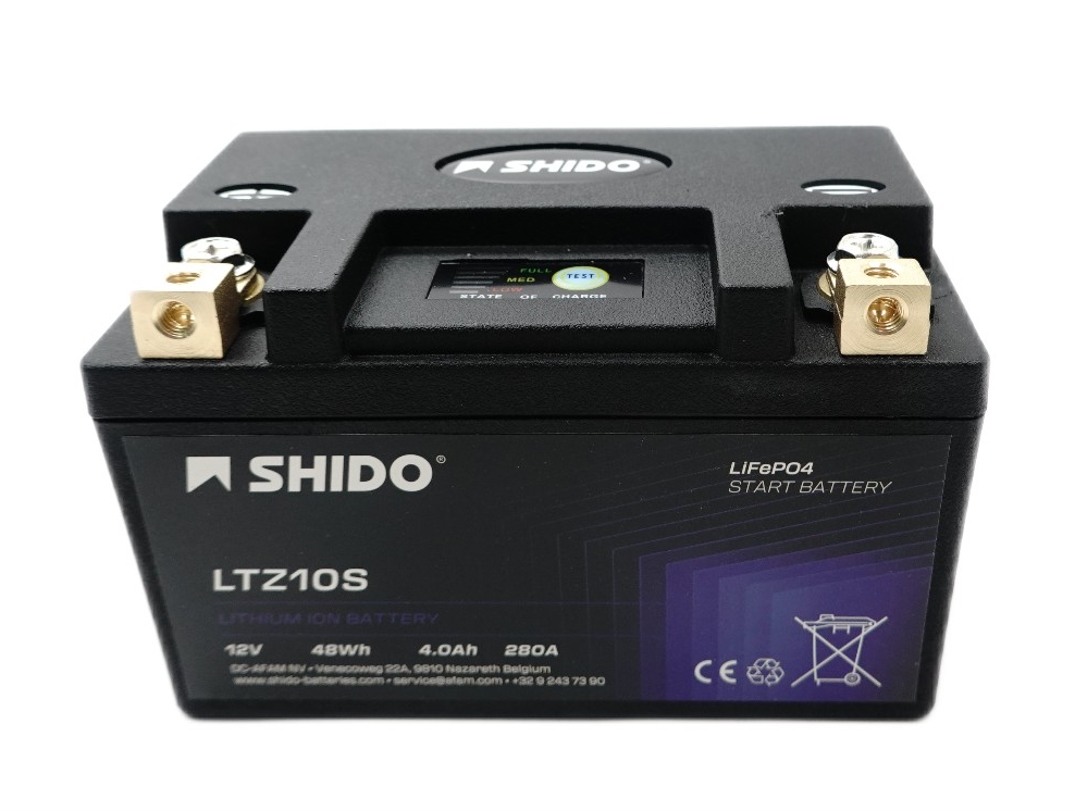Shido LTZ10S Lithium Ionen Batterie 12V LiFePO4 (YTZ10S, TTZ10S)