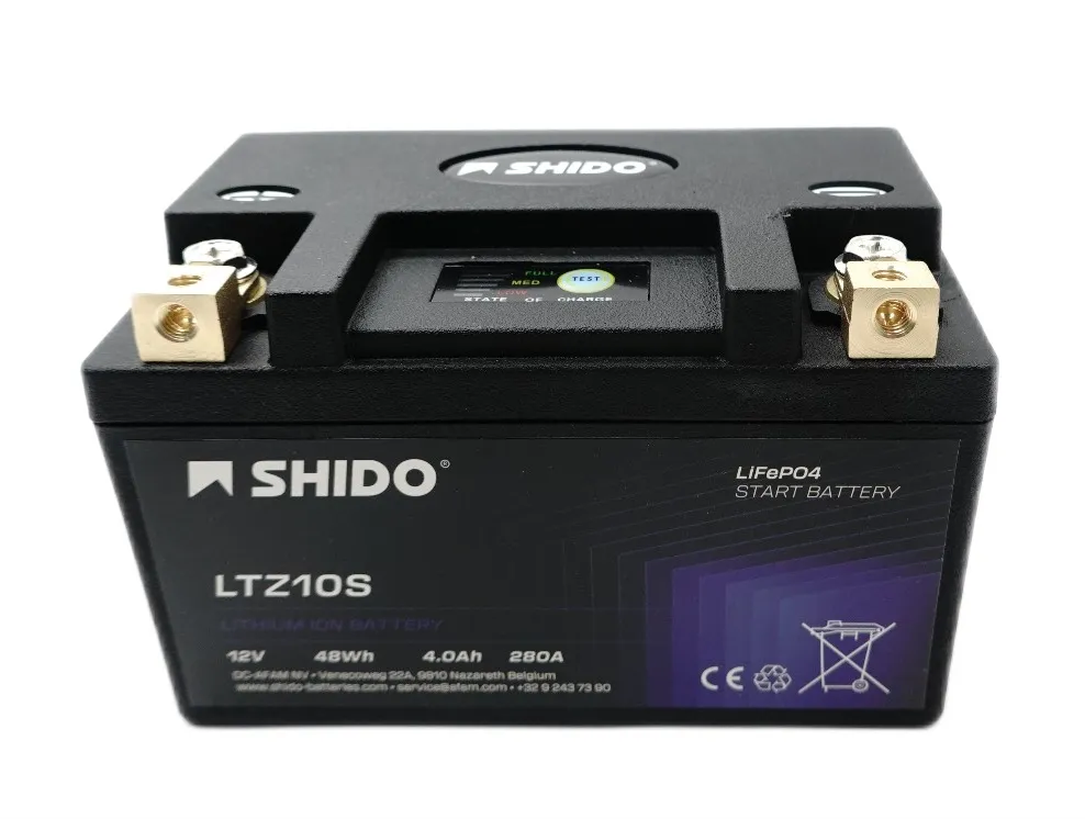Shido LTZ10S Lithium Ionen Batterie 12V LiFePO4 (YTZ10S, TTZ10S)