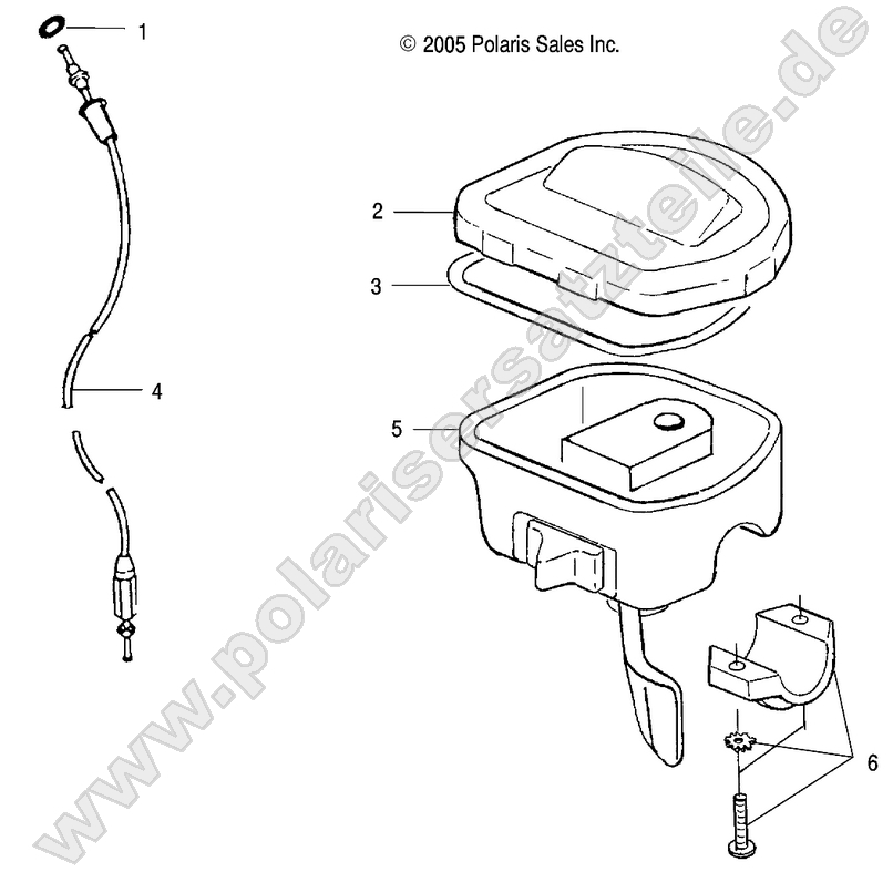 CONTROLS-THROTTLE ASM./CABLE