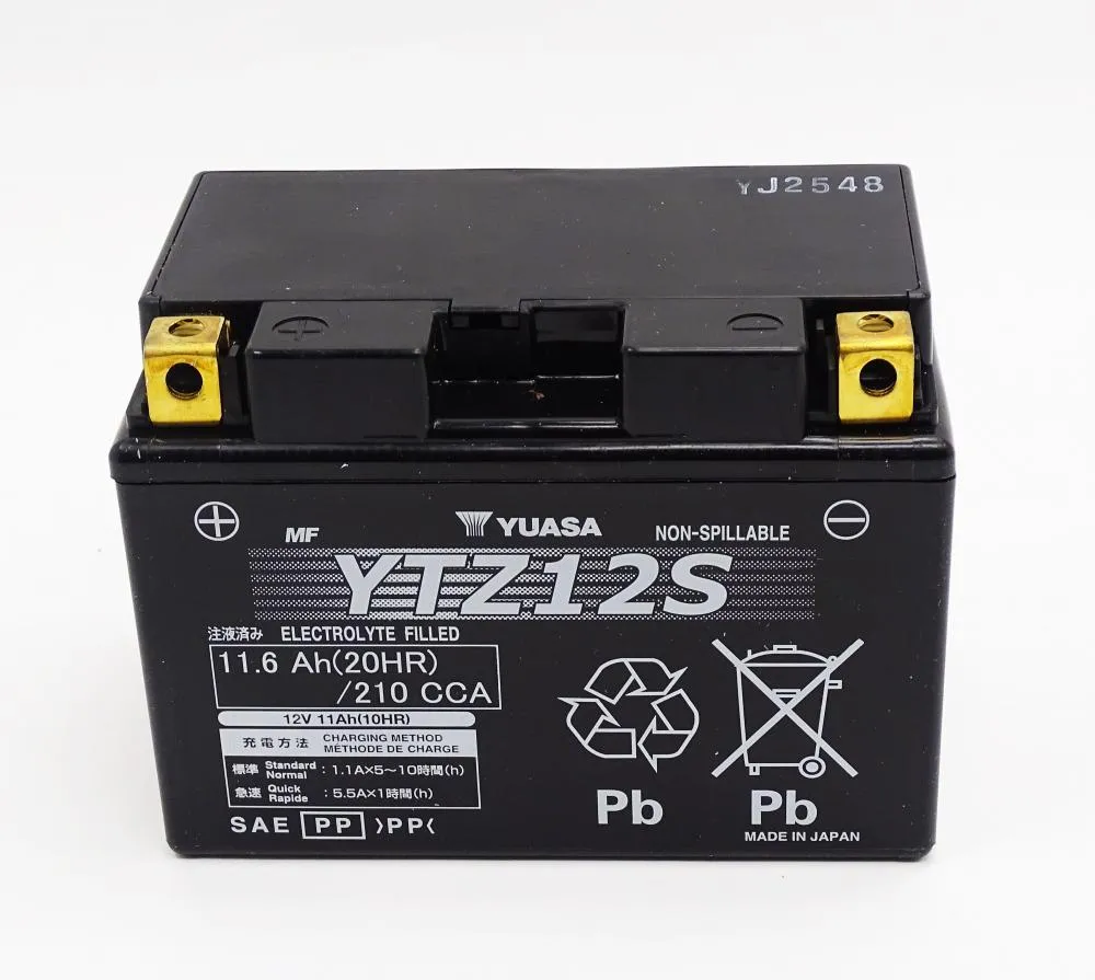 Yuasa_YTZ12S_MF_AGM_Batterie_12V_11AH___Einbaufertig_YTZ12S_BS_YTZ12S_4 Yuasa YTZ12S MF AGM Batterie 12V 11AH - Einbaufertig (YTZ12S-BS, YTZ12S-4)
