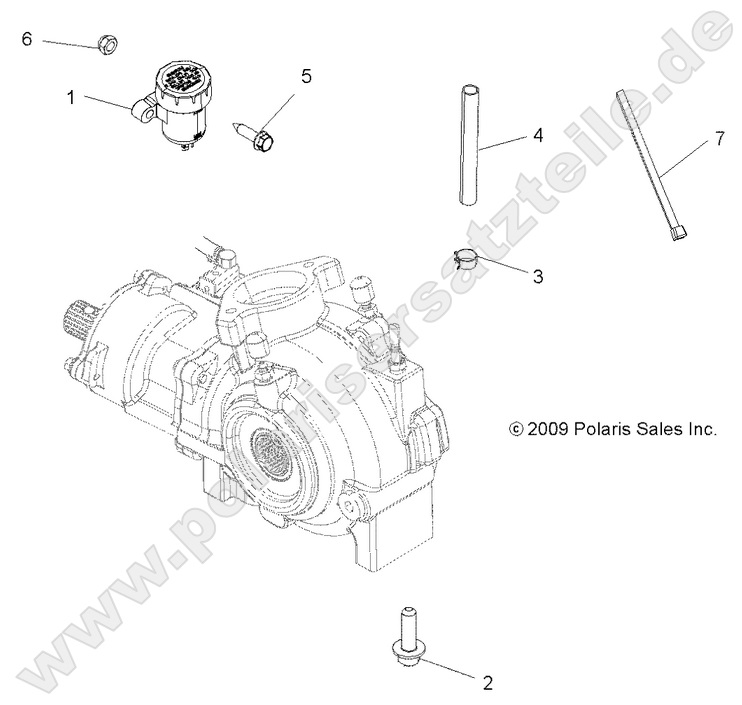 DRIVE TRAIN, GEARCASE MOUNTING, FRONT
