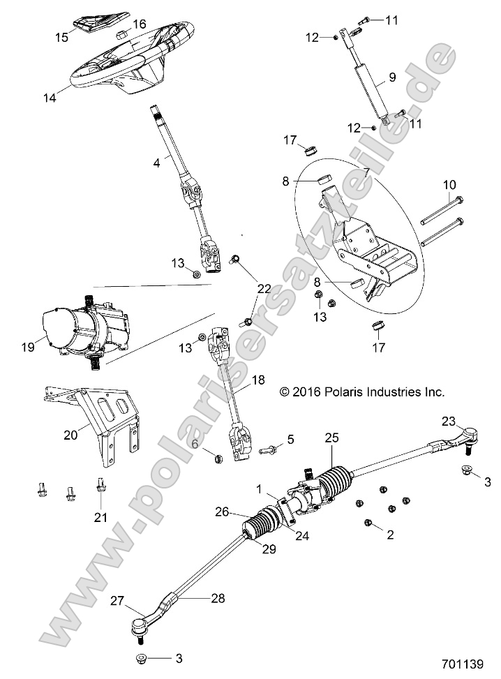 Steering, Power Steering Asm.