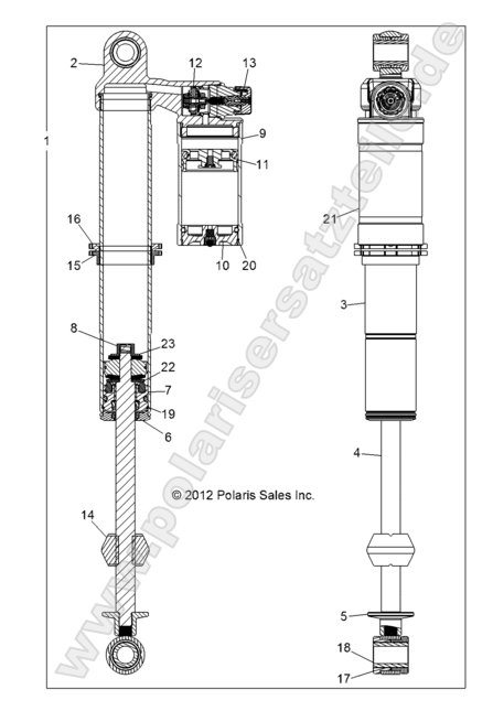 SUSPENSION, FRONT SHOCK