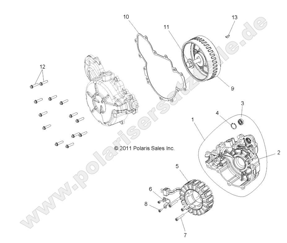 ENGINE, STATOR and COVER