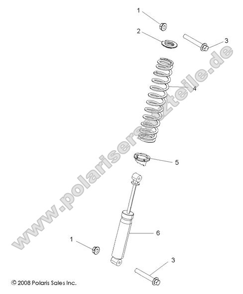 SUSPENSION, REAR SHOCK MOUNTING