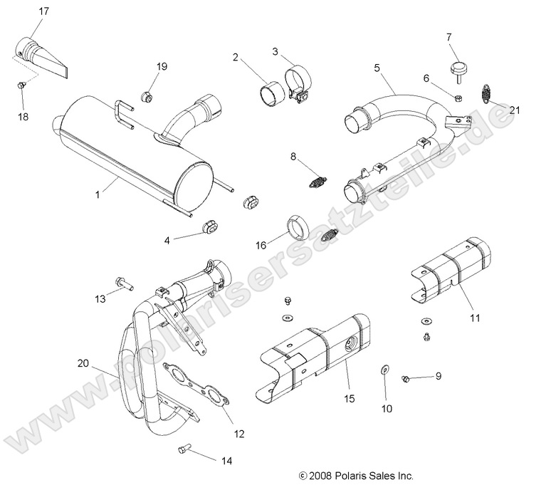 ENGINE, EXHAUST SYSTEM