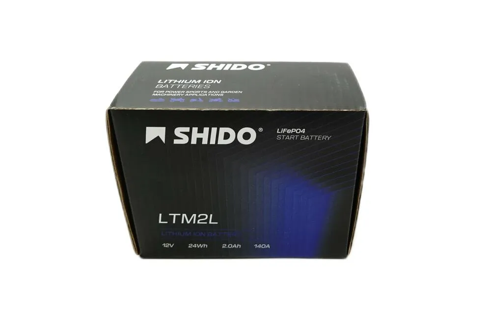 Shido-LTM2L-LTKTM04L-Lithium-Ionen-Batterie-12V-LiFePO4-Verpackung Shido LTM2L / LTKTM04L Lithium Ionen Batterie 12V LiFePO4