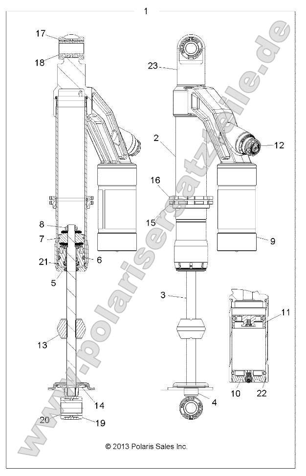 Suspension, Shock, Rear (49ATVSHOCKRR7044080)