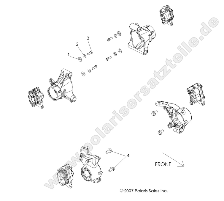 BRAKES, CALIPER MOUNTING