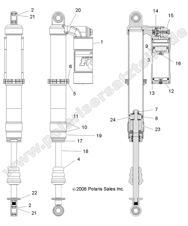 SUSPENSION, REAR SHOCK