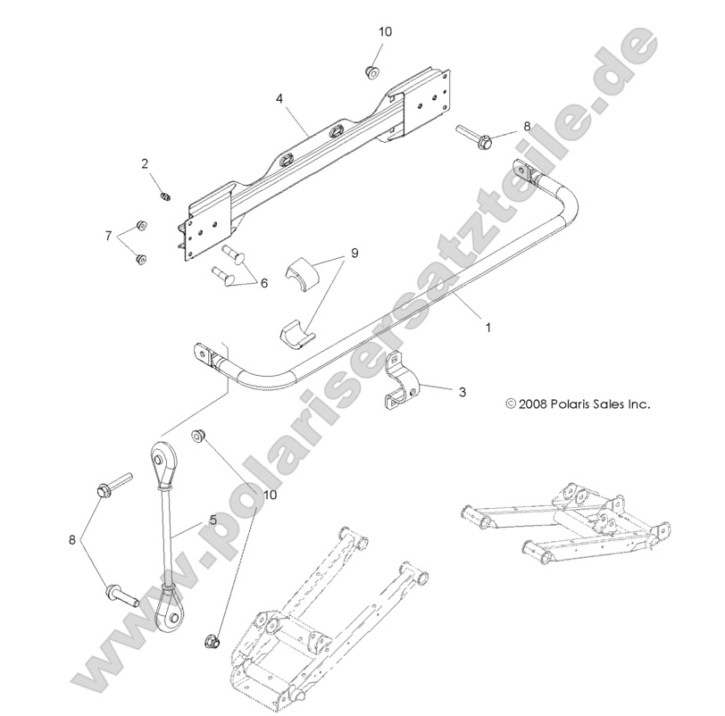 SUSPENSION, STABILIZER BAR, REAR