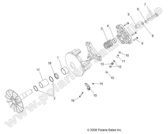 drive train primary clutch