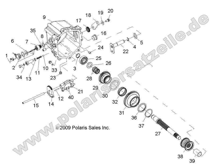 drive train main gearcase intl comp 2