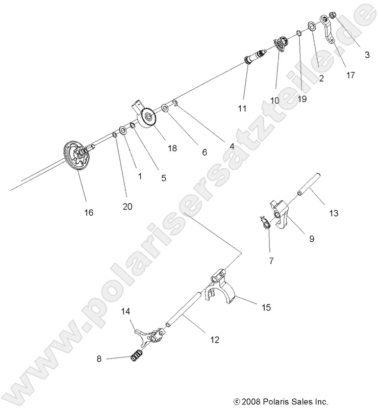 DRIVE TRAIN, MAIN GEARCASE SHIFT FORKS