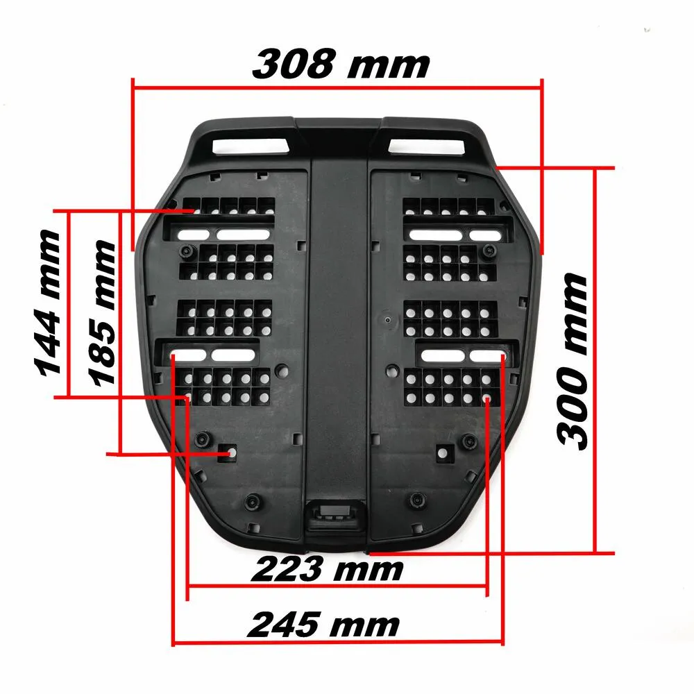 Furchtlos SHIELD S Eco Topcase - 35 Liter - schwarz - inkl. Montagekit