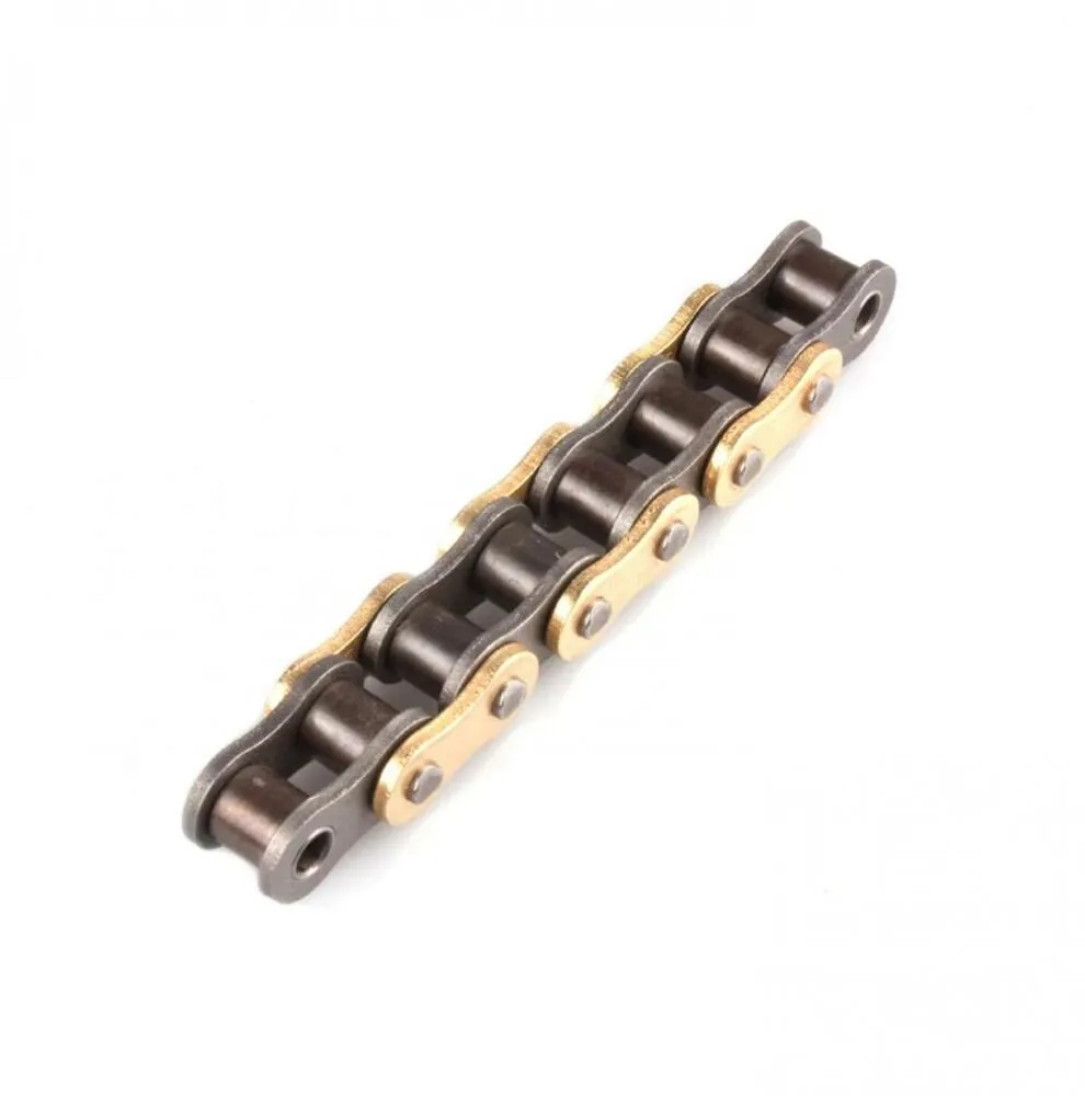 AFAM R1-G Kette 428 gold-schwarz - 132 Glieder - Clip Schloß - Straße /Enduro