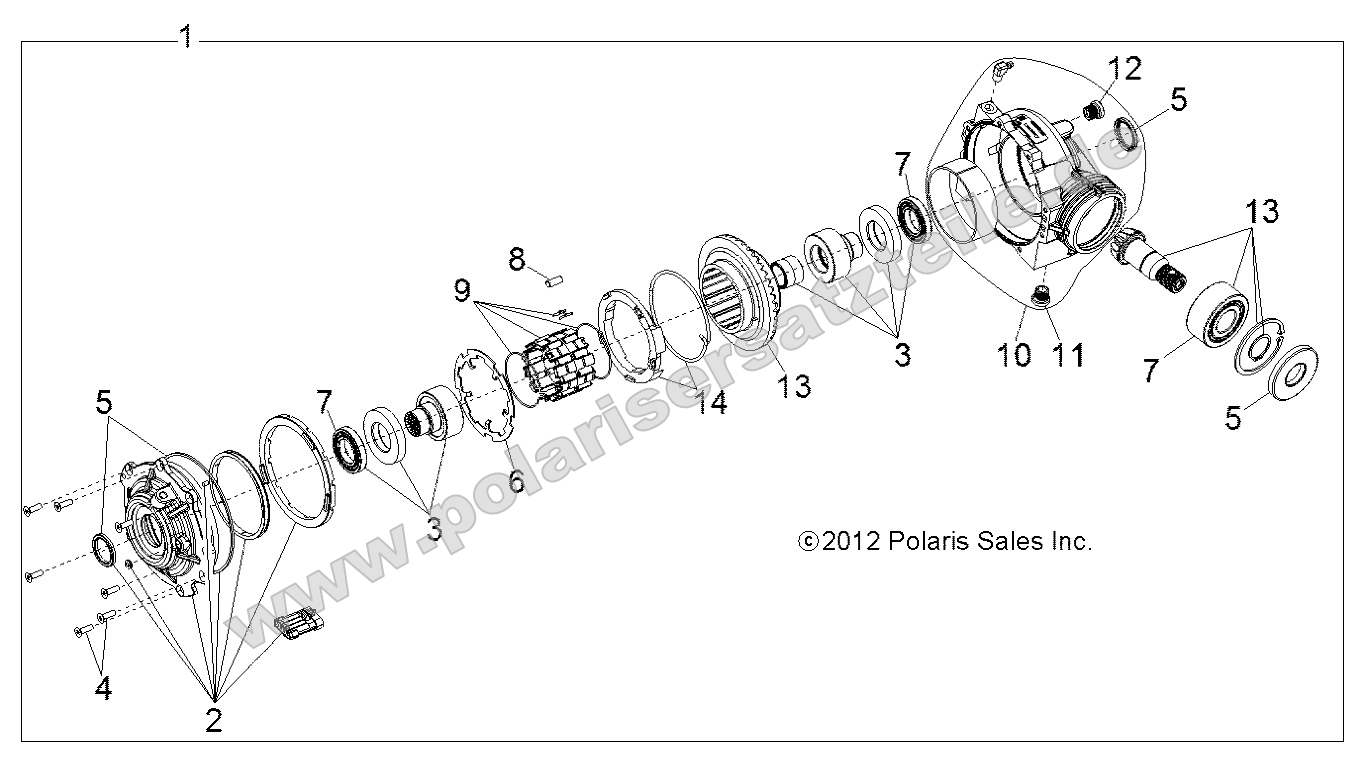 Drive Train, Front Gearcase Internals