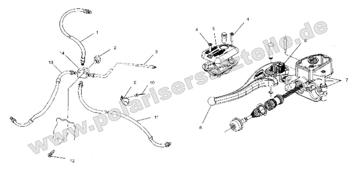 Controls - Master Cylinder/Brake Line