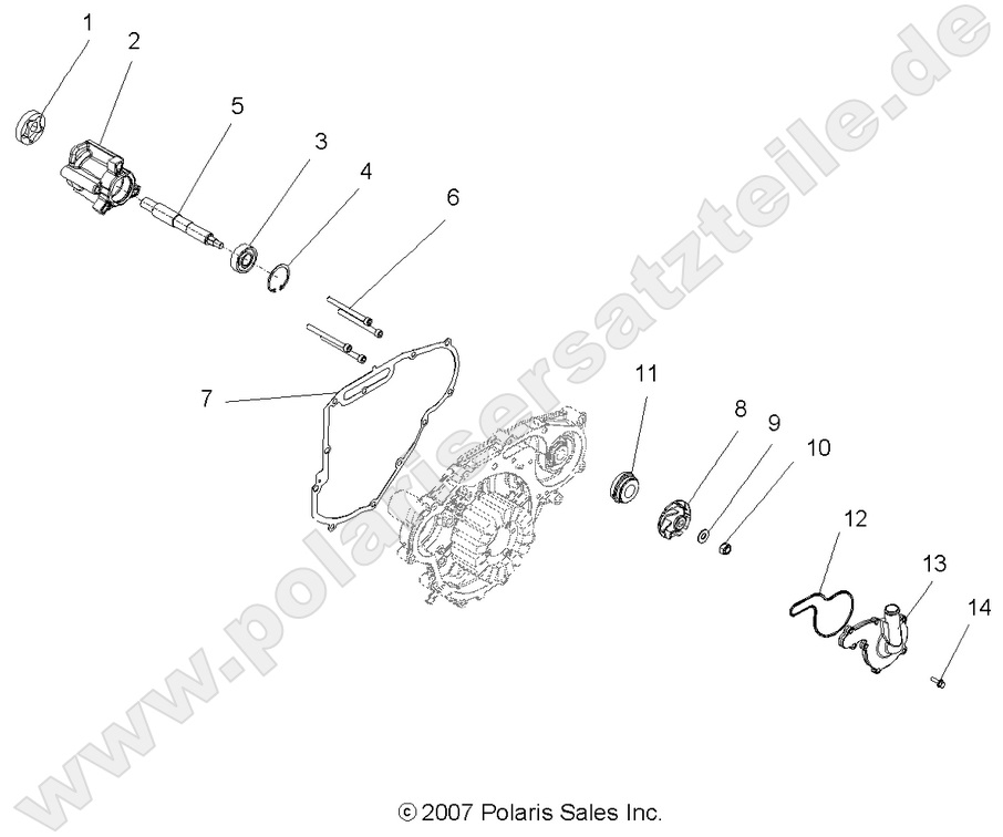 ENGINE, OIL PUMP and WATER PUMP