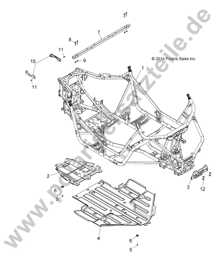 CHASSIS, MAIN FRAME AND SKID PLATE