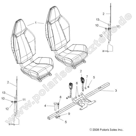 body seat mounting and belts