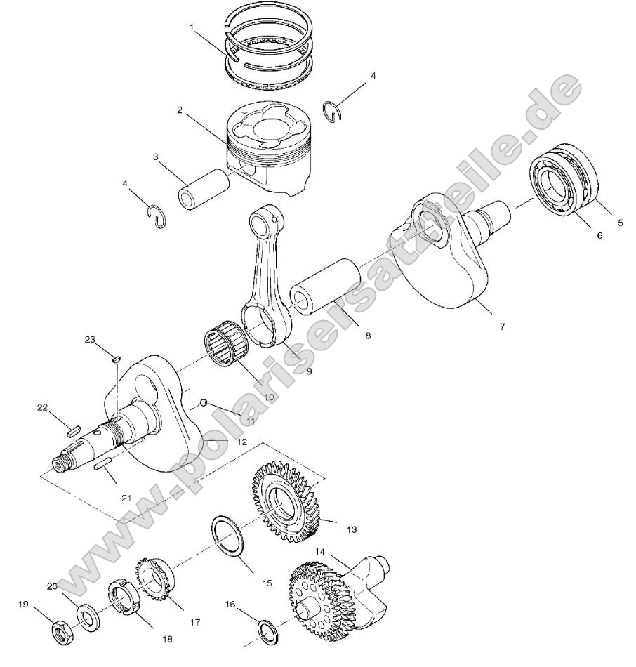 Crankshaft and Piston