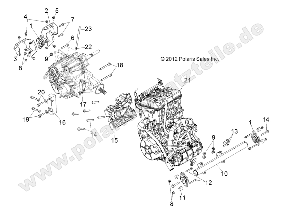 ENGINE, TRANSMISSION MOUNTING