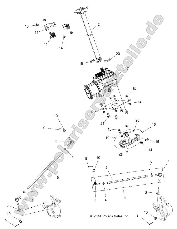 Steering, Steering Post Asm.