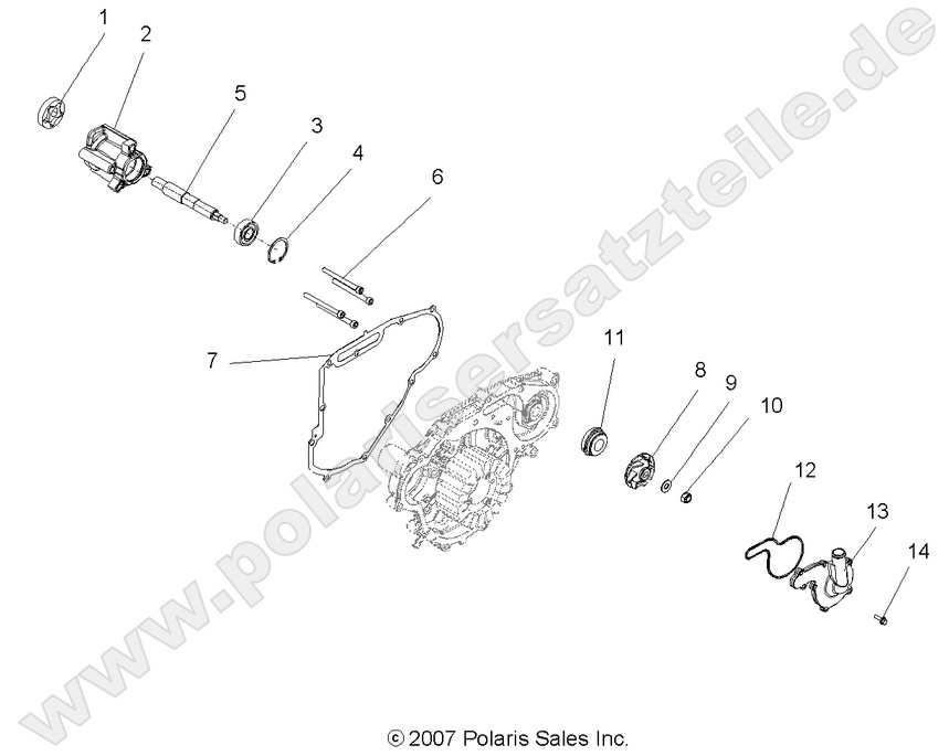 ENGINE, OIL PUMP and WATER PUMP
