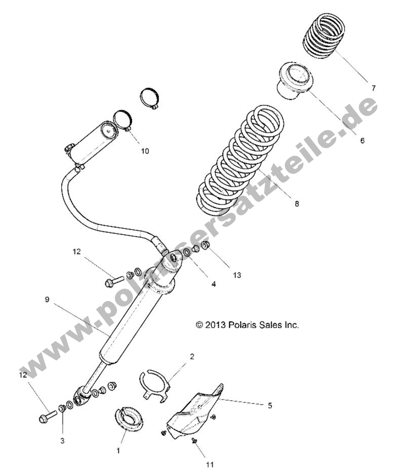 SUSPENSION, REAR SHOCK MOUNTING