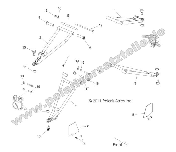 SUSPENSION, FRONT CONTROL ARMS