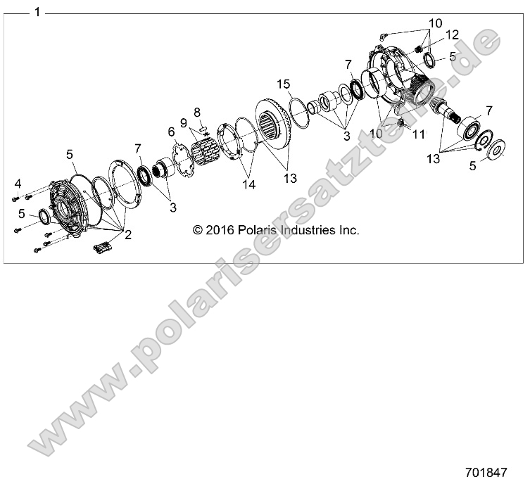 Drive Train, Front Gearcase (from 10/3/16)