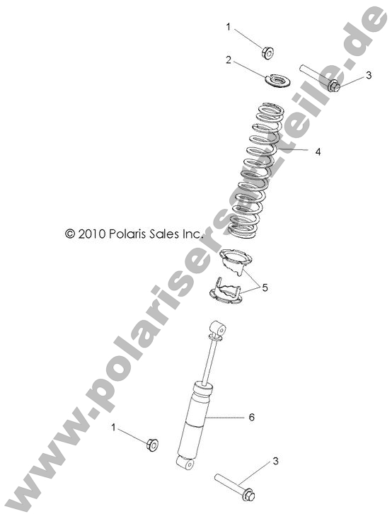 SUSPENSION, REAR SHOCK MOUNTING