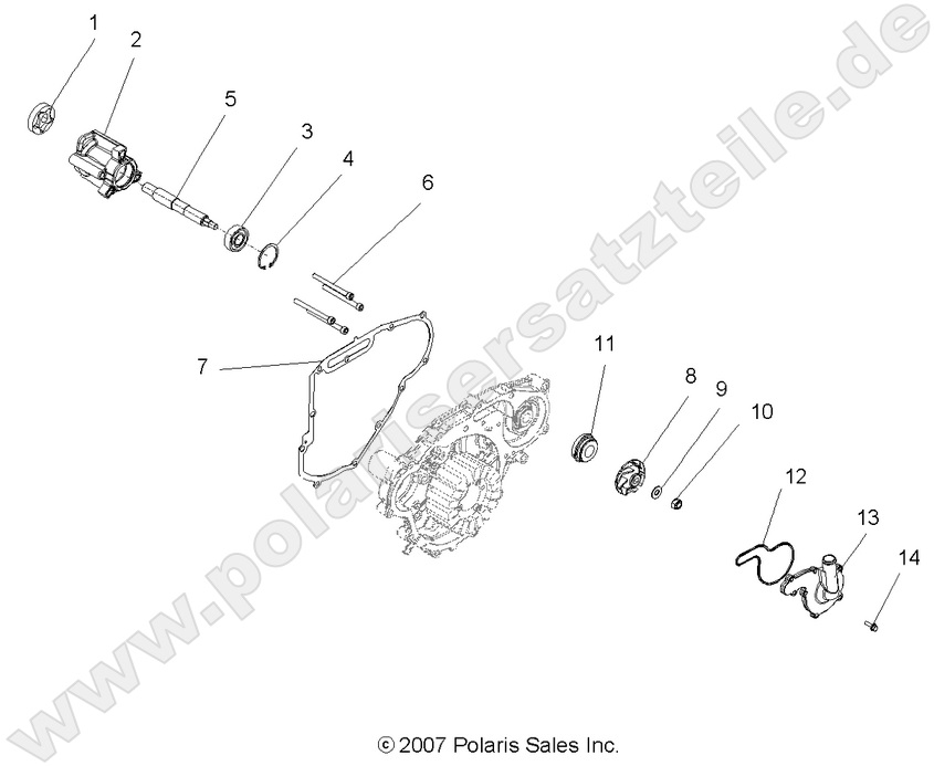 ENGINE, OIL PUMP and WATER PUMP