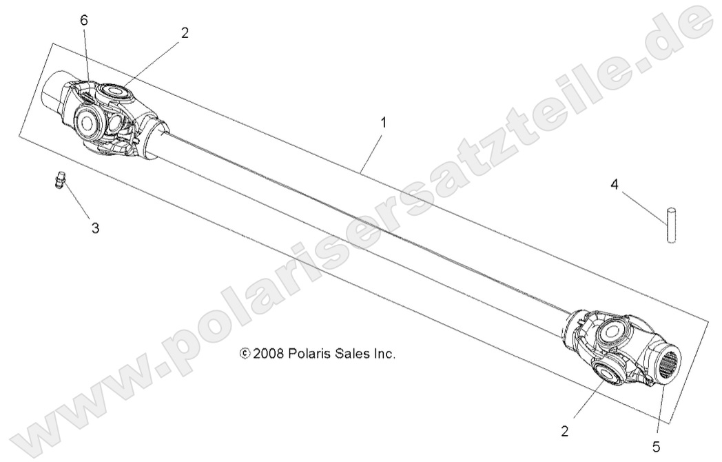 DRIVE TRAIN, PROP SHAFT, FRONT