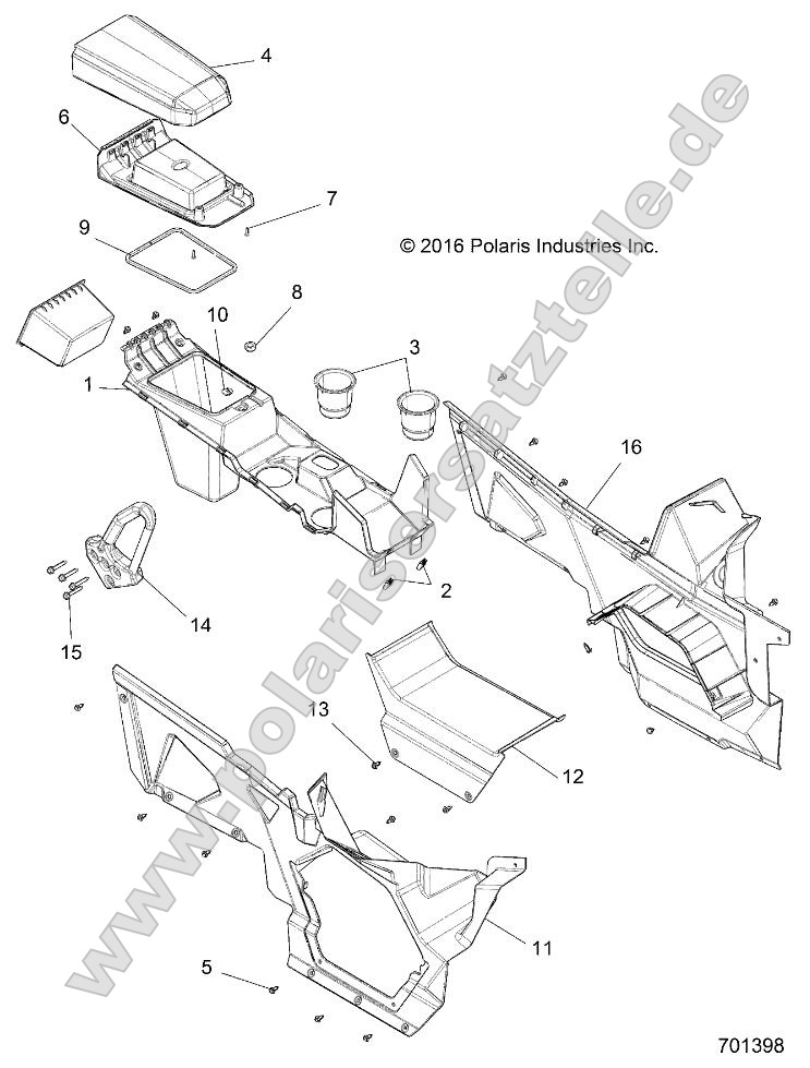 Body, Center Console, Front