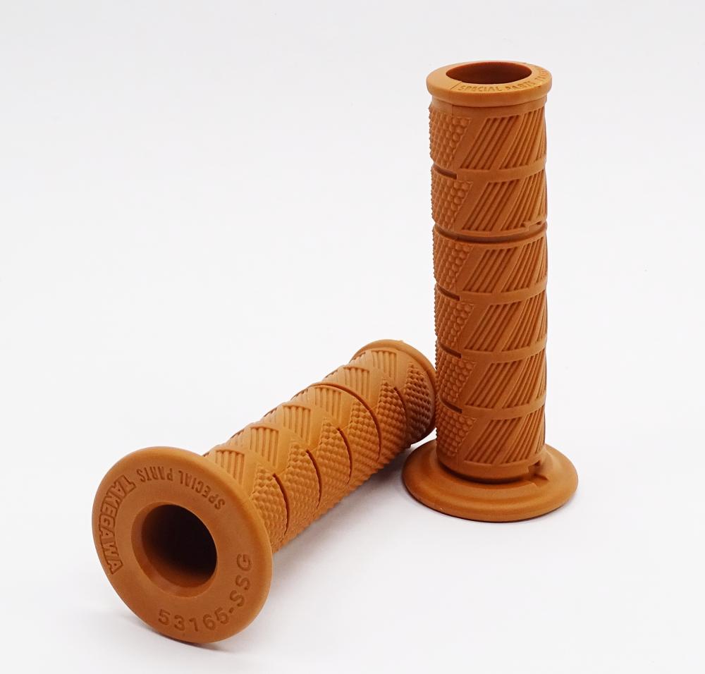 TMP Motorrad Scrambler - modern Classic Lenkergriffe braun