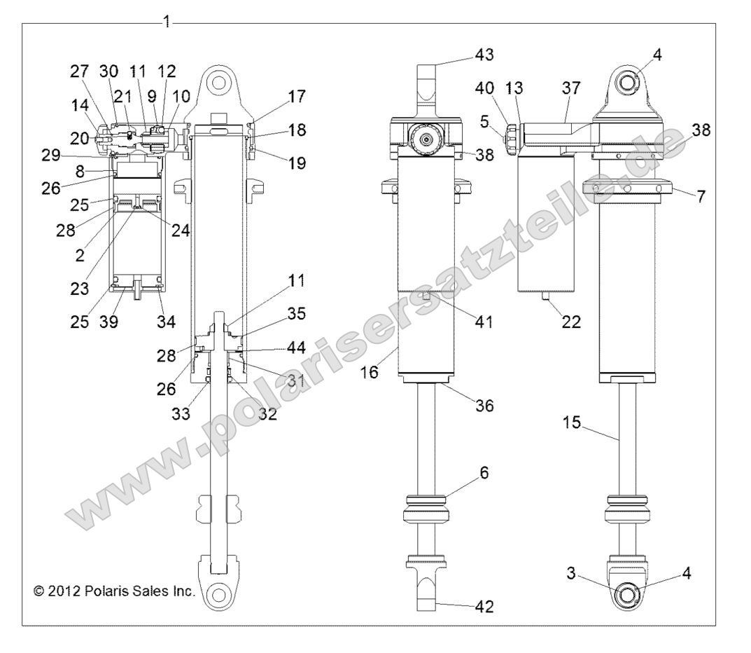 SUSPENSION, REAR SHOCK (7043938)
