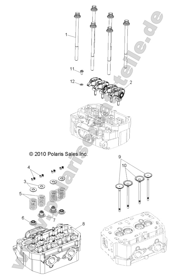 ENGINE, CYLINDER HEAD and VALVES