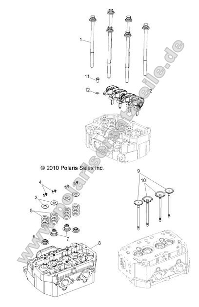ENGINE, CYLINDER HEAD and VALVES