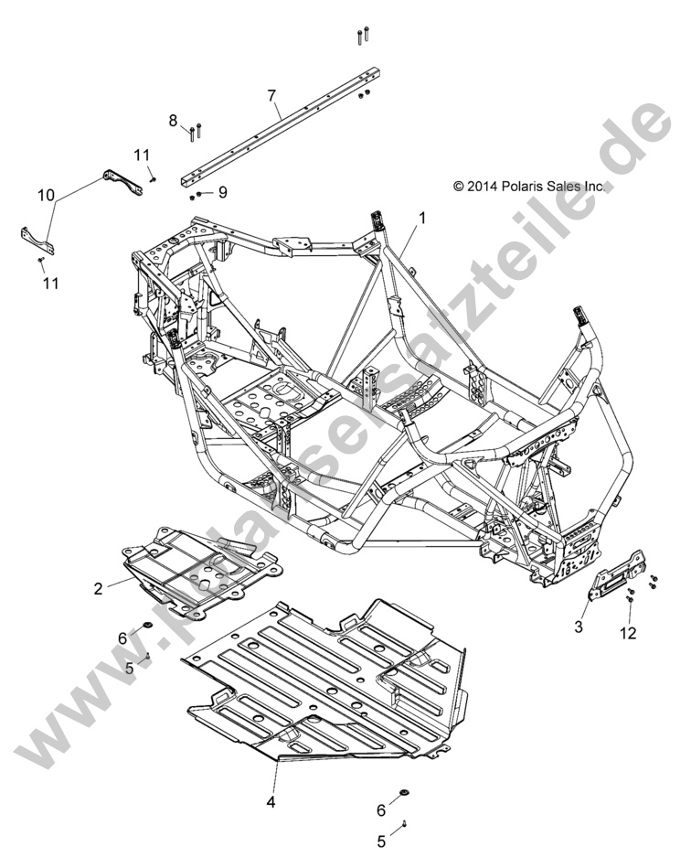 CHASSIS, MAIN FRAME AND SKID PLATE